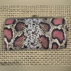 HOBO Colorful Snake Print Clutch-available